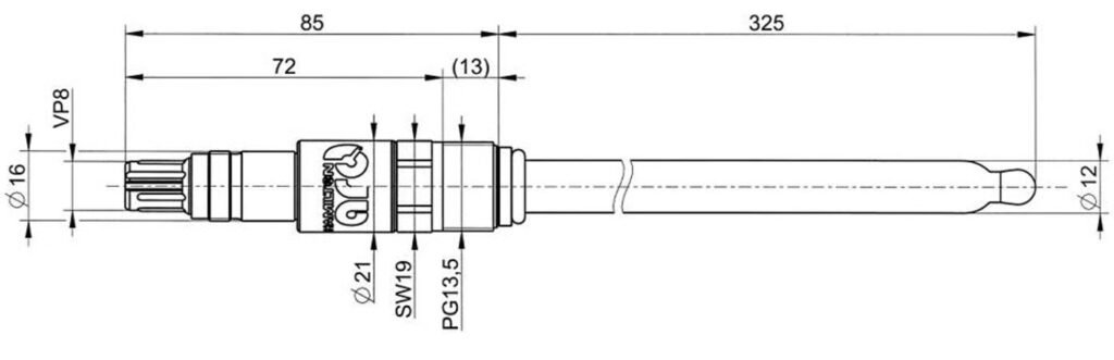 Probe tip length can be chosen for the specific application.